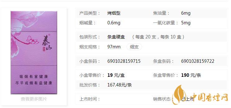 泰山顏悅多少錢一盒價(jià)格？泰山顏悅香煙價(jià)格大全2020
