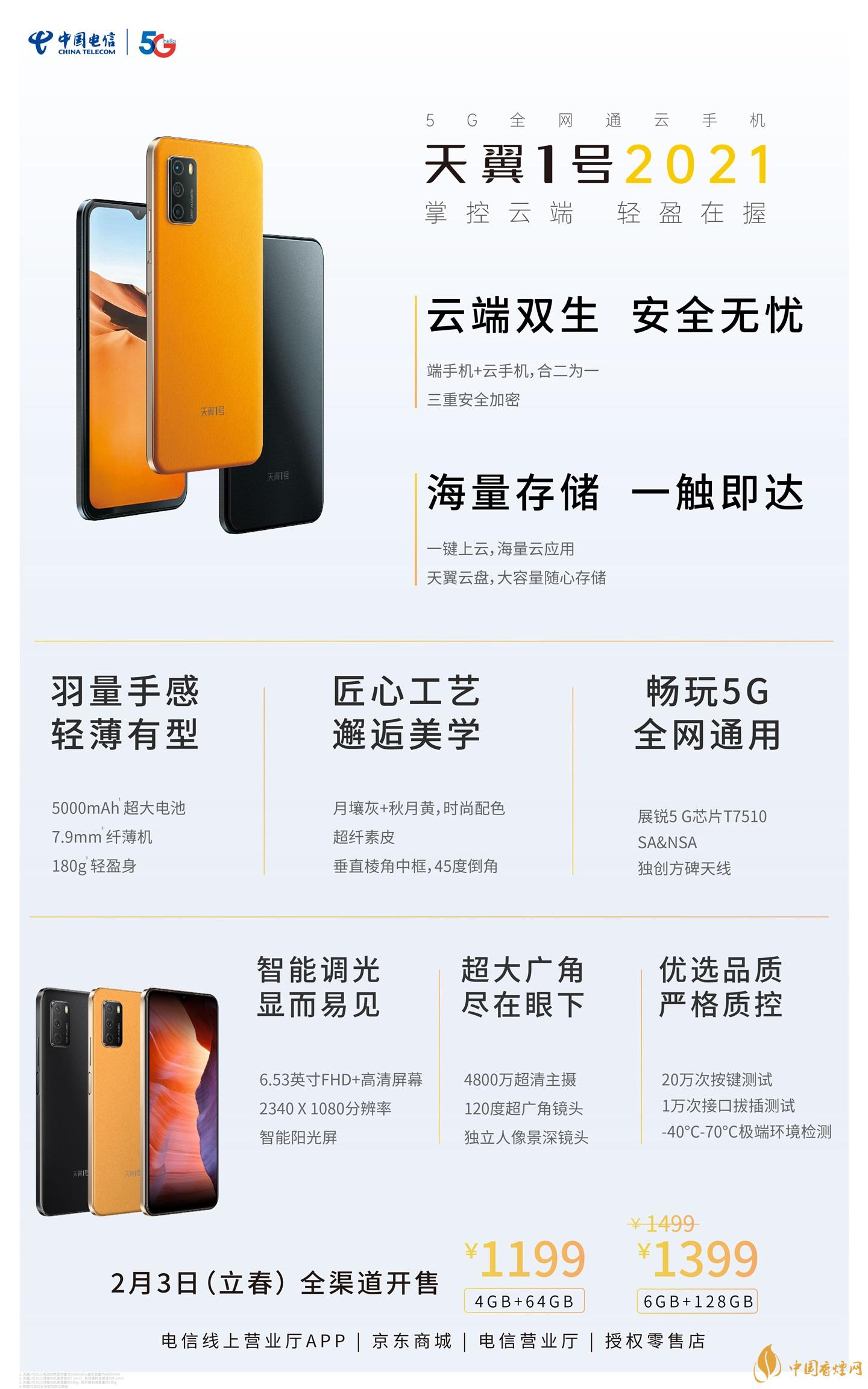 天翼1號(hào)2021參數(shù) 天翼1號(hào)2021手機(jī)參數(shù)