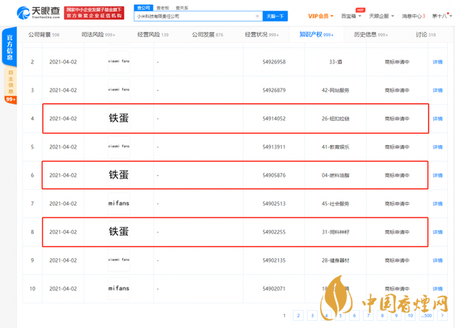 小米申請鐵蛋商標-小米申請鐵蛋商標相關內(nèi)容詳情