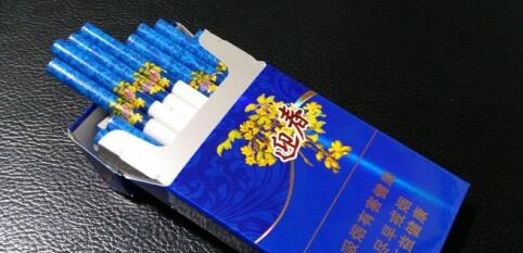 長白山(藍尚)香煙價格表圖，長白山迎春細煙價格